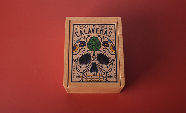 calaveras kraft paper stickers