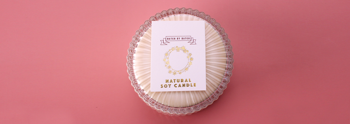 natural soy candle stickers