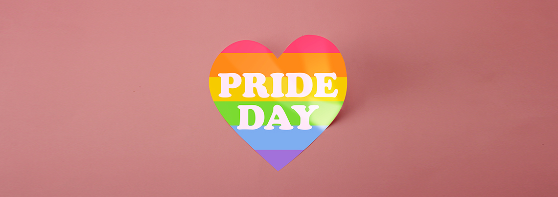 pride day custom heart stickers