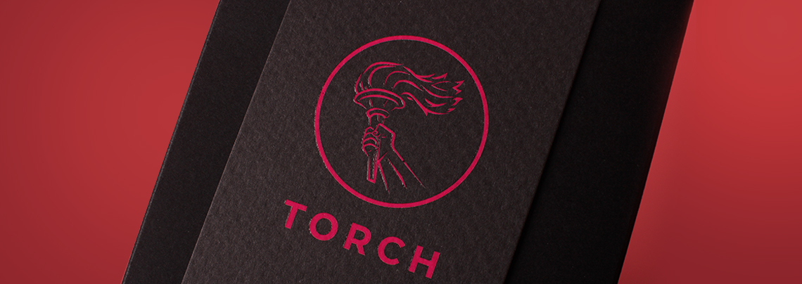 torch light business card